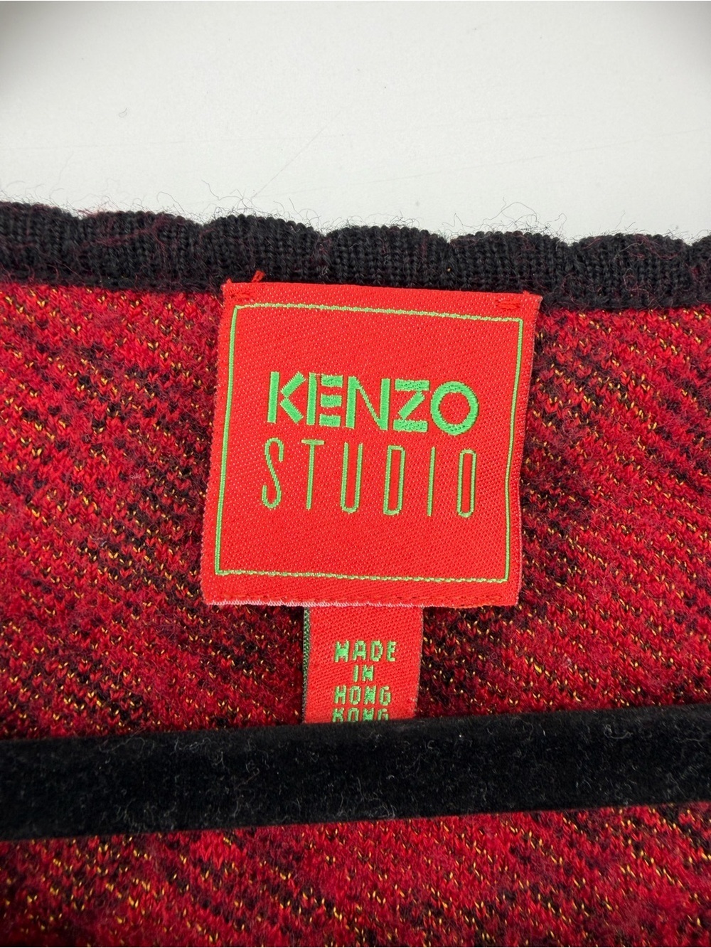 Vintage 90s Kenzo Studio Tapestry Floral Cropped Cardigan Sweater M Wool⁠ - Picture 2 of 6